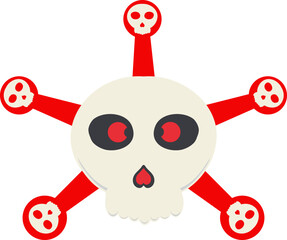 virus skull dangerous disease