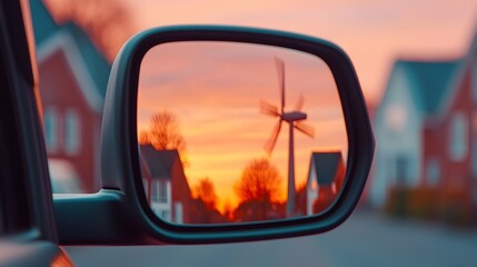 Fototapeta premium Picturesque traditional windmills set against a backdrop of blooming flowers in the charming Zaanse Schans region of the Netherlands capturing the essence of Dutch rural heritage and natural beauty