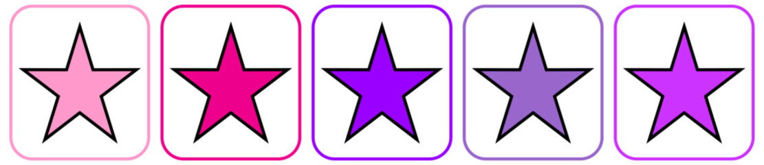 Obraz premium favorite star icon rating sym...