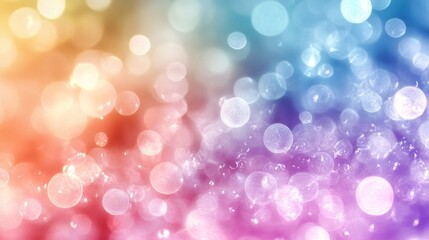 Fototapeta premium Gentle, blended rainbow tones with soft light highlights for a calming background effect