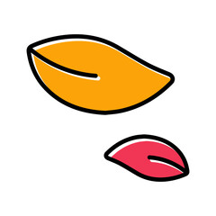 Leaf Fluttering in Wind Vector Icon