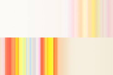 Illustration Split Top and Bottom Vertical Lines Colourful Variations.