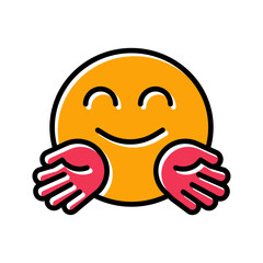 Hugging Face Vector Icon