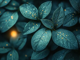 Fototapeta premium Tech-biophilia background featuring digital nature fusion with sustainable future motifs and modern organic patterns creating an eco-tech design that embodies harmony between technology and nature