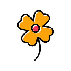 Four Leaf Clover Vector Icon