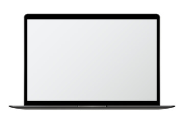 Png digital laptop mockup, transparent background