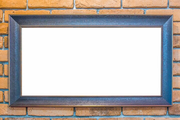 wood frame with white background