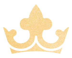 Png gold luxurious crown sticker, transparent background