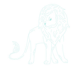 Png leo astrological sign design element, transparent background