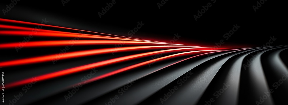 Poster dynamic flow of light and shadow in a modern abstract design
