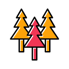 Evergreen Tree Vector Icon