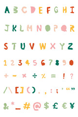 Png Alphabet, Numbers, Symbols set