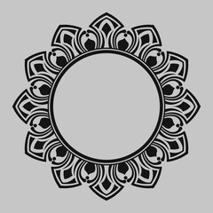 Ornamental round frame design, for logo and text