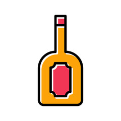 Wine Label Vector Icon