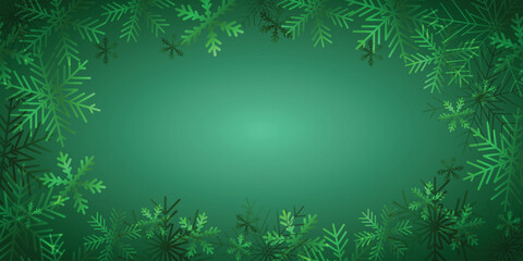Christmas card, template with snowflakes. Snowflake background. Winter copy space banner pattern. 