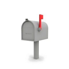 Gray Mailbox Icon
