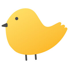 Little bird png sticker, cute animal transparent clipart