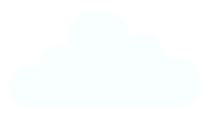 Paper cloud png flat sticker collage, transparent clipart