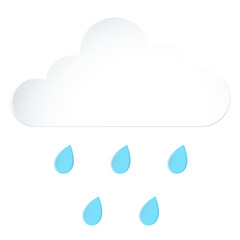 Rain png sticker collage, 3d transparent clipart