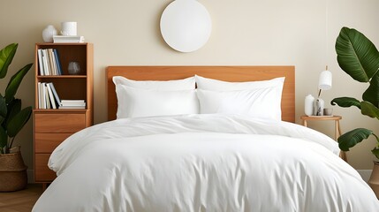 A cozy and inviting reading nook tucked away in a warm and stylishly decorated bedroom providing a peaceful and serene retreat for book lovers and those seeking a moment of tranquility