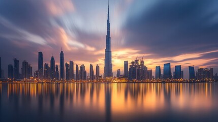 Fototapeta premium Cityscape photography capturing famous city landmarks and the overall grandeur of a global metropolis