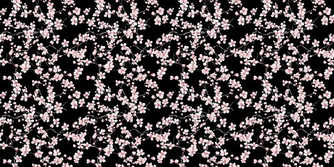 Blossom pattern with a delicate, floral design. seamless background pattern