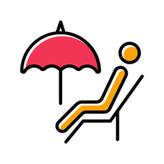 Relaxing Day Vector Icon