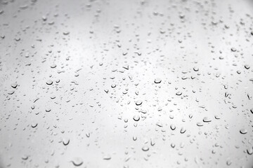 Rain drops on a window