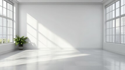 Fototapeta premium Empty smooth backgrounds white wall.