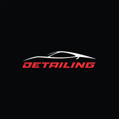 Abstract car detailing logo. Vector illustration