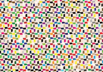 Vibrant Abstract Pattern, Colorful Overlapping Semicircles and Curves in Dynamic Geometric Design. Perfect for Digital Backgrounds, Art Prints, and Textures. Playful and Harmonious Visual Aesthetic