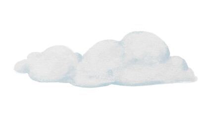 Aesthetic cloud  png sticker, watercolor, transparent background