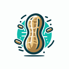 peanut logo illustration