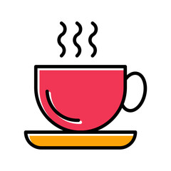 Hot Coffee Vector Icon