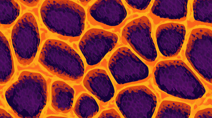 Fototapeta premium leopard animal print in orange purple black white spring vibrant colored spot stripe seamless patchwork pattern. fashion trendy background for fabric design wallpaper