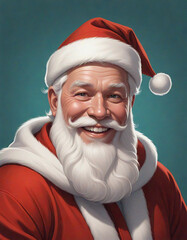 portrait of smiling santa claus