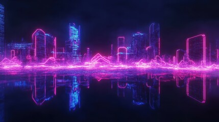 Naklejka premium Futuristic Neon Text Effect
