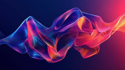 Obraz premium colorful deatailed shape. Dynamic futuristic background.