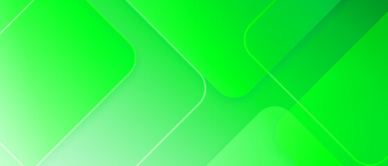 Abstract green deometric banner design background