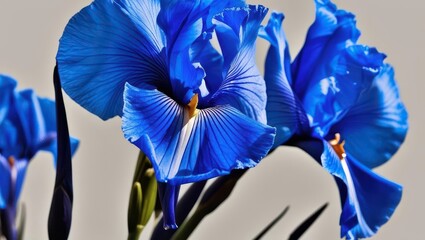 Capture stunning macro shots of blue petals in high contrast for vibrant floral photography