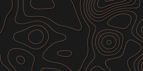 black simple topography design with slim stroke vector format background. Elegant Dark Topographic Contour Line Pattern with Smooth Organic Shapes Ideal for Creative Vector Design Templates.