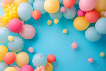 colorful balloons background