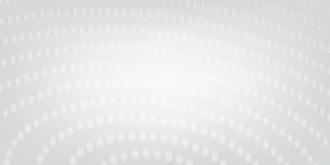 Abstract gray background with dynamic dot wave line and soft light. Vector illustration
