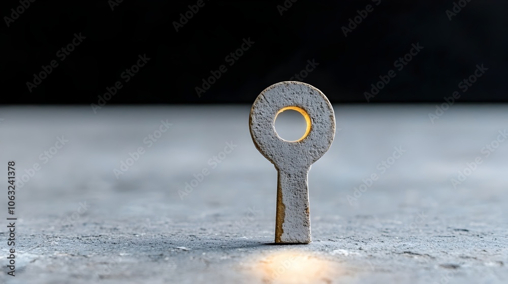 Leinwandbilder keyhole of light symbolizing access to unexplored ideas creativity and potential a conceptual image 