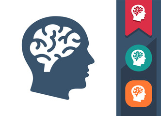 Thinking, Mental Health, Knowledge, Intelligence Icon