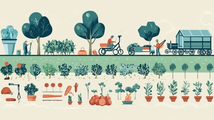 An infographic-style illustration showing the lifecycle