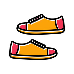 Toddler Shoes Vector Icon