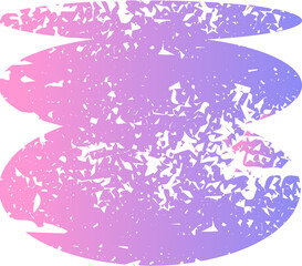 Textured abstract shape with color gradient