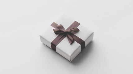 A clean, minimalistic view of standard packaging on a white background, showcasing a neatly wrapped product with all essential details visible