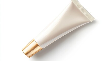 Cream tube isolated on a white backdrop